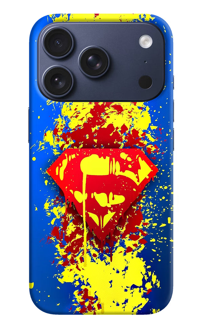Superman logo iPhone 17 Pro Hard Case Back Cover by Casekaro