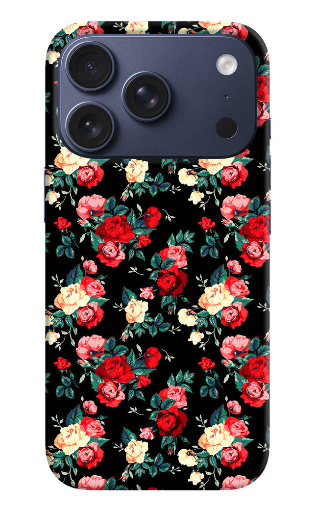 Rose Pattern iPhone 17 Pro Hard Case Back Cover by Casekaro