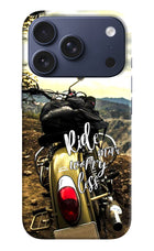 Ride More Worry Less iPhone 17 Pro Hard Case Back Cover by Casekaro