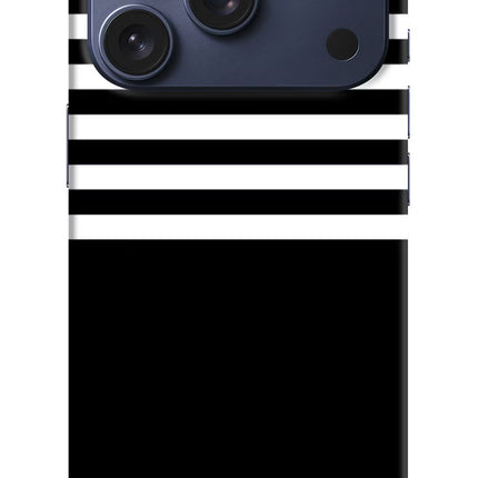Black and White Print iPhone 17 Pro Hard Case Back Cover by Casekaro
