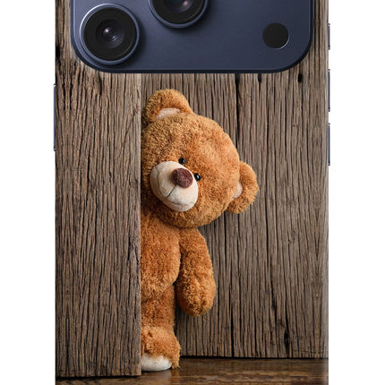 Teddy Wooden iPhone 17 Pro Hard Case Back Cover by Casekaro