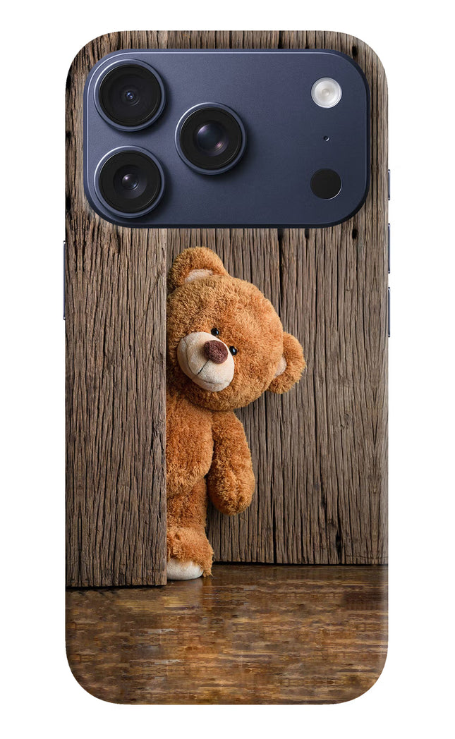 Teddy Wooden iPhone 17 Pro Hard Case Back Cover by Casekaro