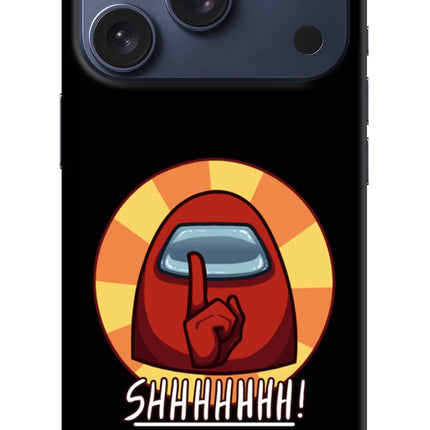 Among Us Shhh! iPhone 17 Pro Hard Case Back Cover by Casekaro
