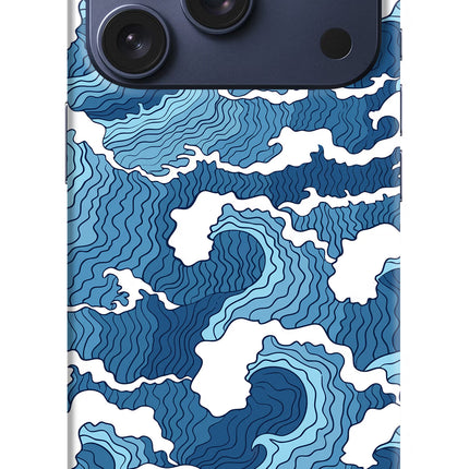 Blue Waves iPhone 17 Pro Hard Case Back Cover by Casekaro