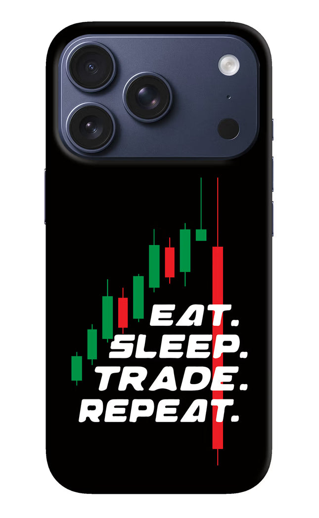 Eat Sleep Trade Repeat iPhone 17 Pro Hard Case Back Cover by Casekaro