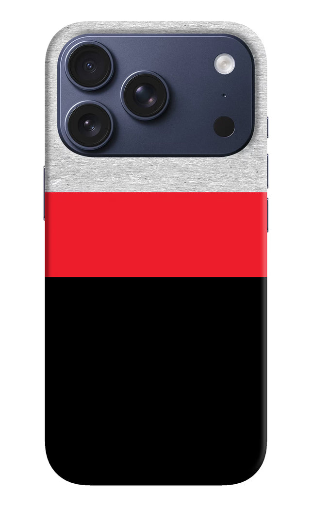 Tri Color Pattern iPhone 17 Pro Hard Case Back Cover by Casekaro