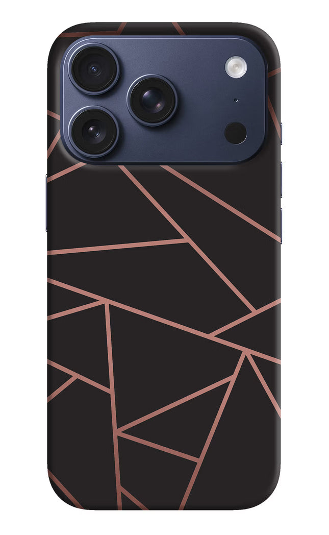Geometric Pattern iPhone 17 Pro Hard Case Back Cover by Casekaro
