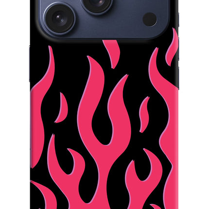 Fire Flames iPhone 17 Pro Hard Case Back Cover by Casekaro