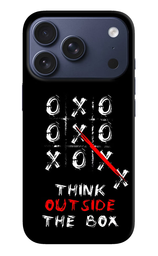Think out of the BOX iPhone 17 Pro Hard Case Back Cover by Casekaro