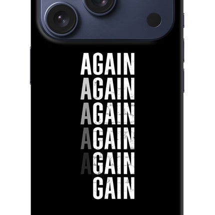 Again Again Gain iPhone 17 Pro Hard Case Back Cover by Casekaro