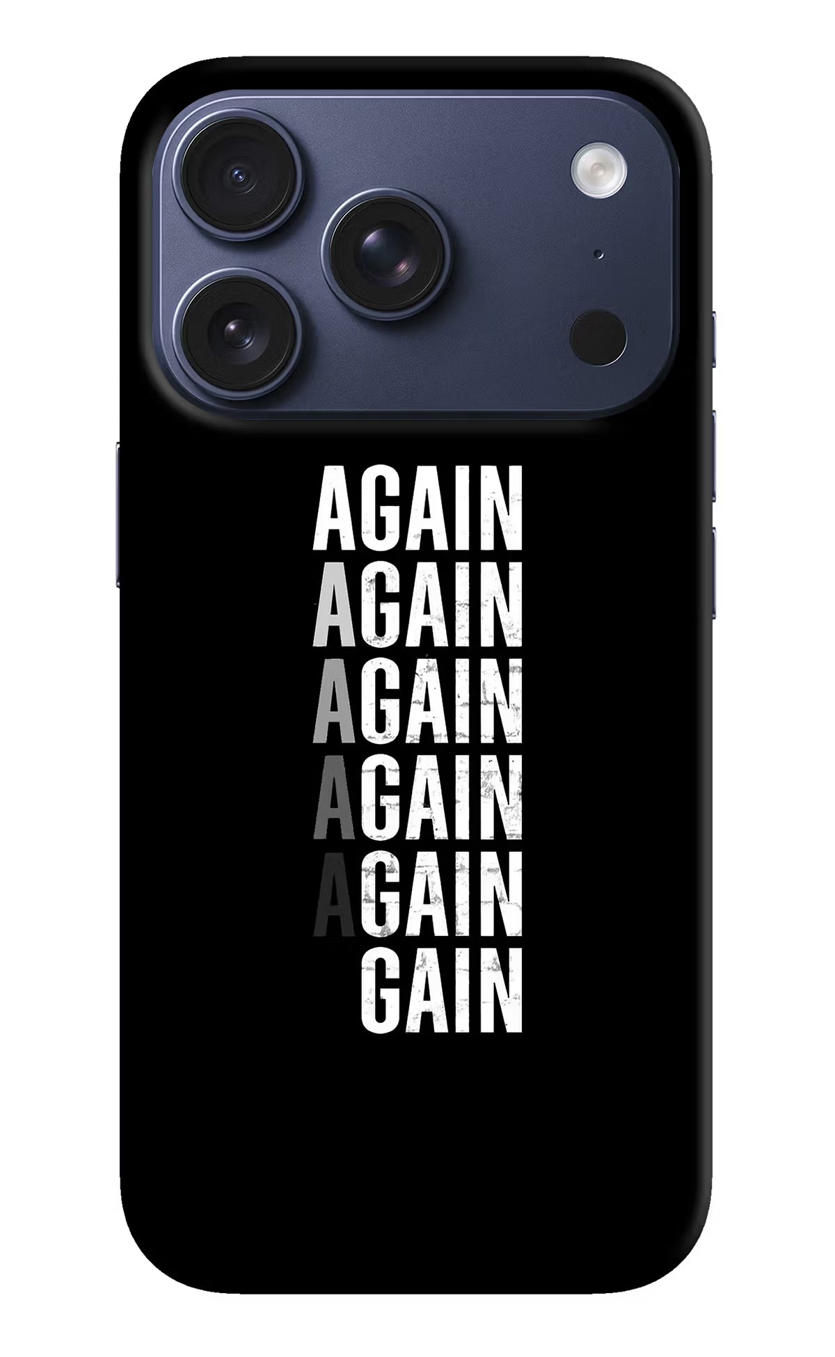 Again Again Gain iPhone 17 Pro Hard Case Back Cover by Casekaro