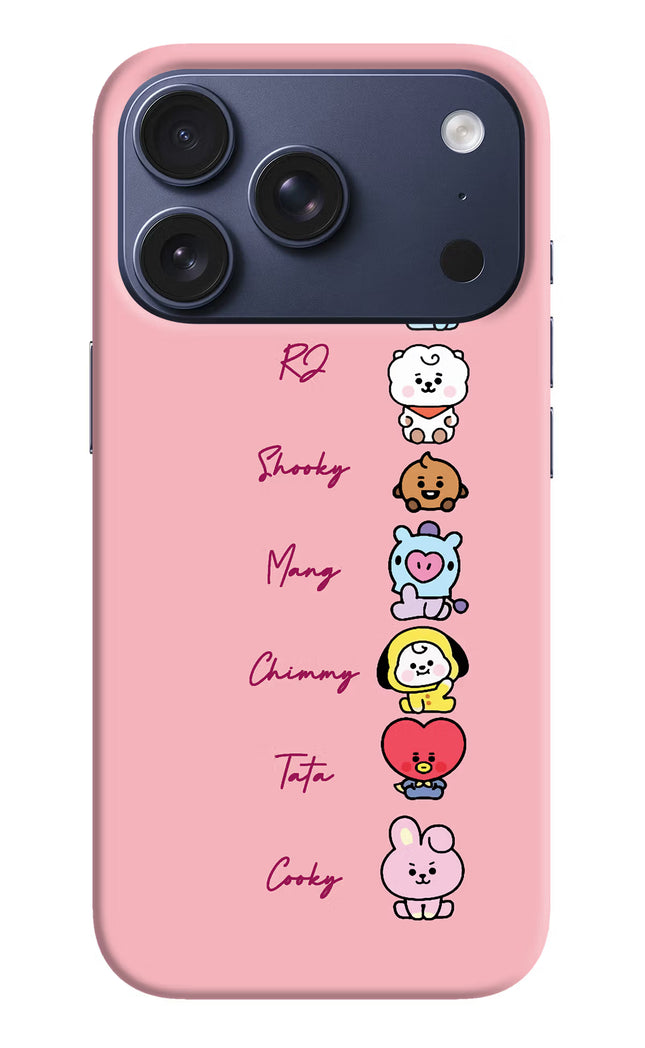 BTS names iPhone 17 Pro Hard Case Back Cover by Casekaro