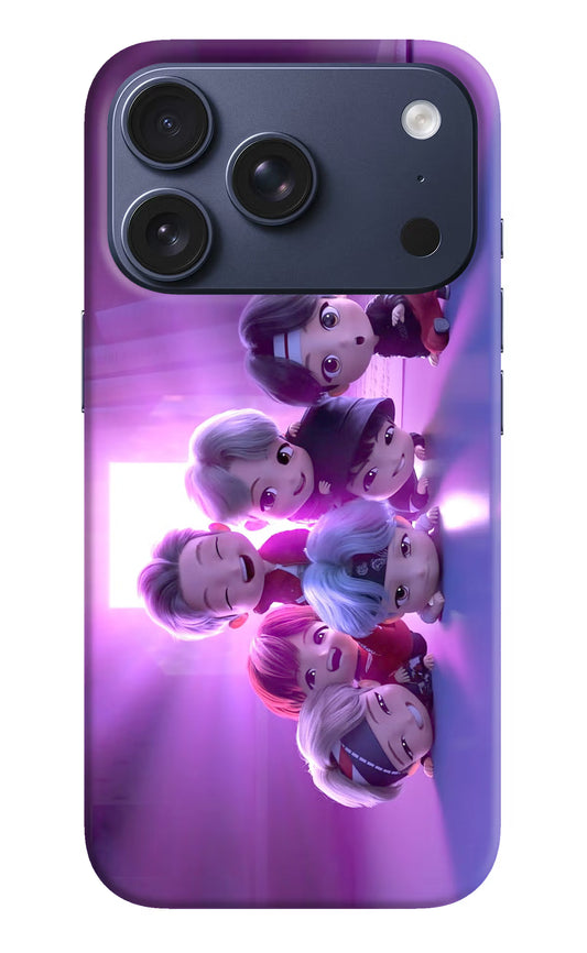 BTS Chibi iPhone 17 Pro Hard Case Back Cover by Casekaro