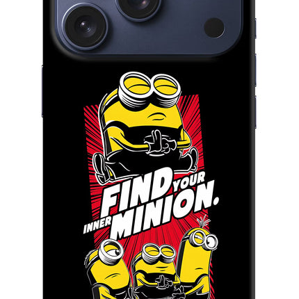 Find your inner Minion iPhone 17 Pro Hard Case Back Cover by Casekaro