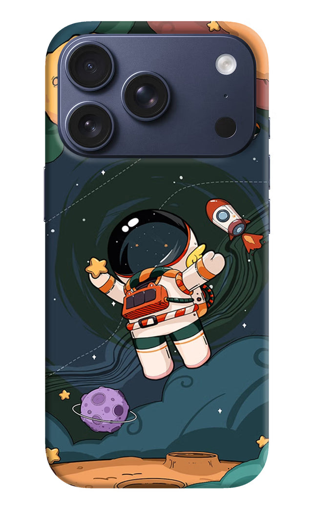 Cartoon Astronaut iPhone 17 Pro Hard Case Back Cover by Casekaro
