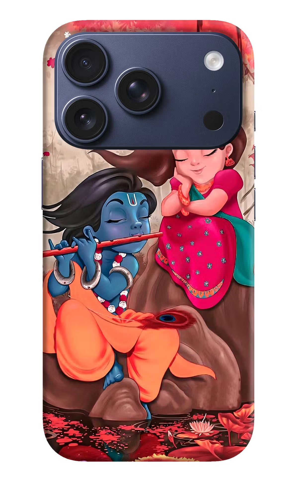 Radhe Krishna iPhone 17 Pro Hard Case Back Cover by Casekaro