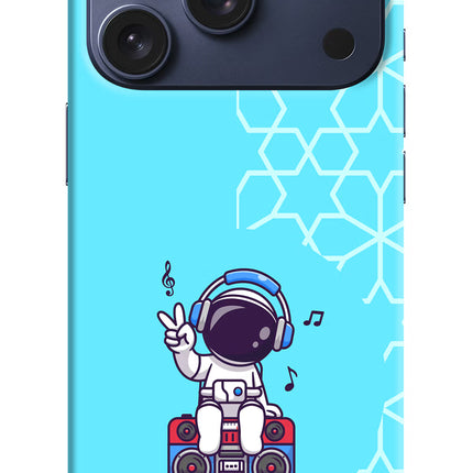 Cute Astronaut Chilling iPhone 17 Pro Hard Case Back Cover by Casekaro