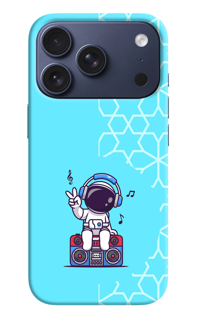 Cute Astronaut Chilling iPhone 17 Pro Hard Case Back Cover by Casekaro