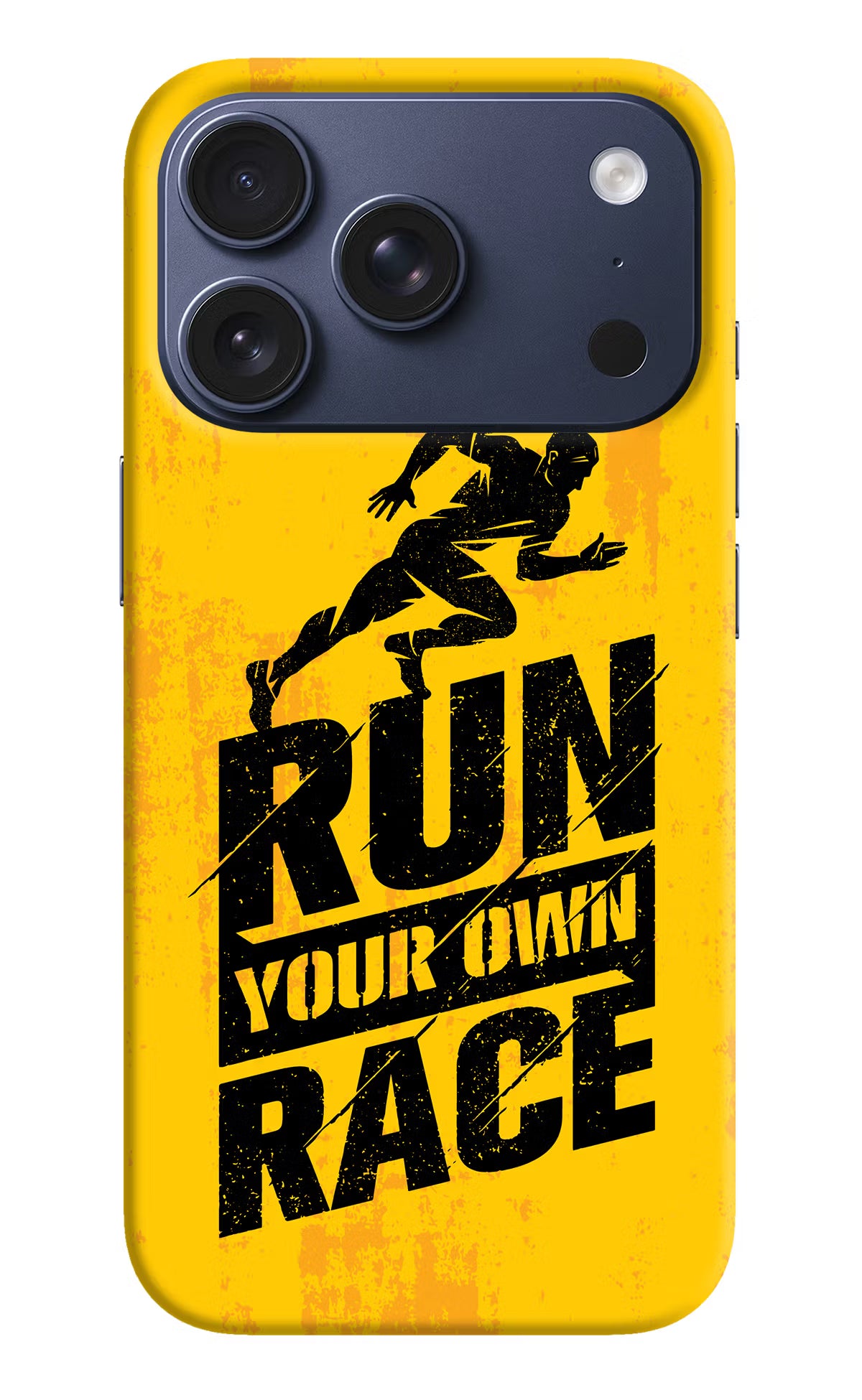 Run Your Own Race iPhone 17 Pro Hard Case Back Cover by Casekaro