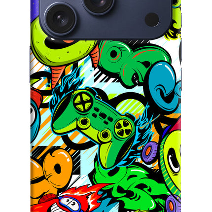 Game Doodle iPhone 17 Pro Hard Case Back Cover by Casekaro