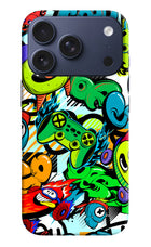 Game Doodle iPhone 17 Pro Hard Case Back Cover by Casekaro