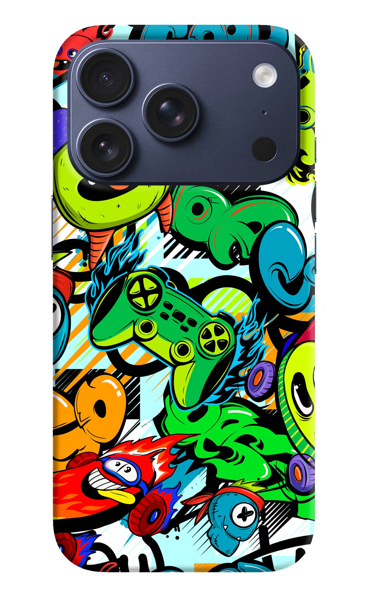 Game Doodle iPhone 17 Pro Hard Case Back Cover by Casekaro