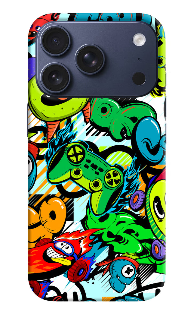 Game Doodle iPhone 17 Pro Hard Case Back Cover by Casekaro