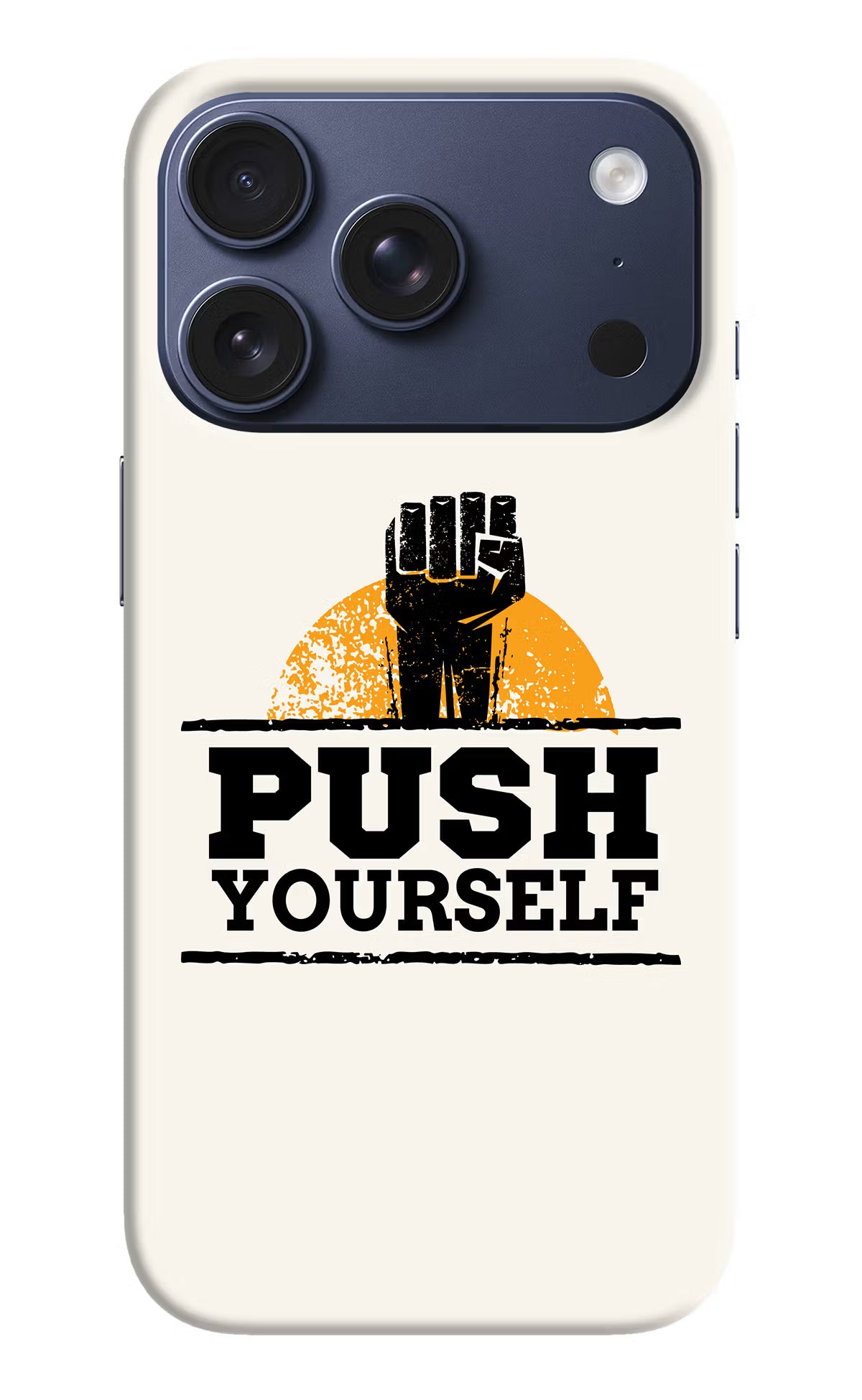 Push Yourself iPhone 17 Pro Hard Case Back Cover by Casekaro