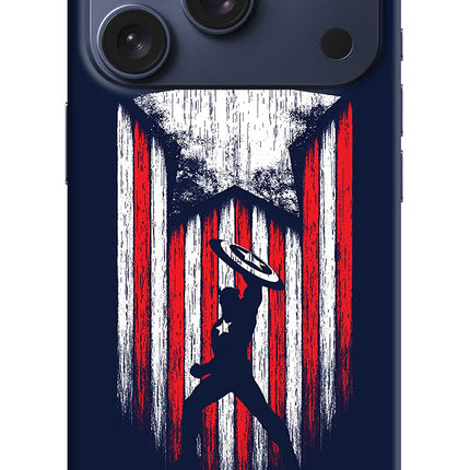 Captain America Marvel Art iPhone 17 Pro Hard Case Back Cover by Casekaro