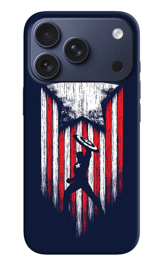 Captain America Marvel Art iPhone 17 Pro Hard Case Back Cover by Casekaro