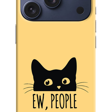 Ew People Catitude iPhone 17 Pro Hard Case Back Cover by Casekaro