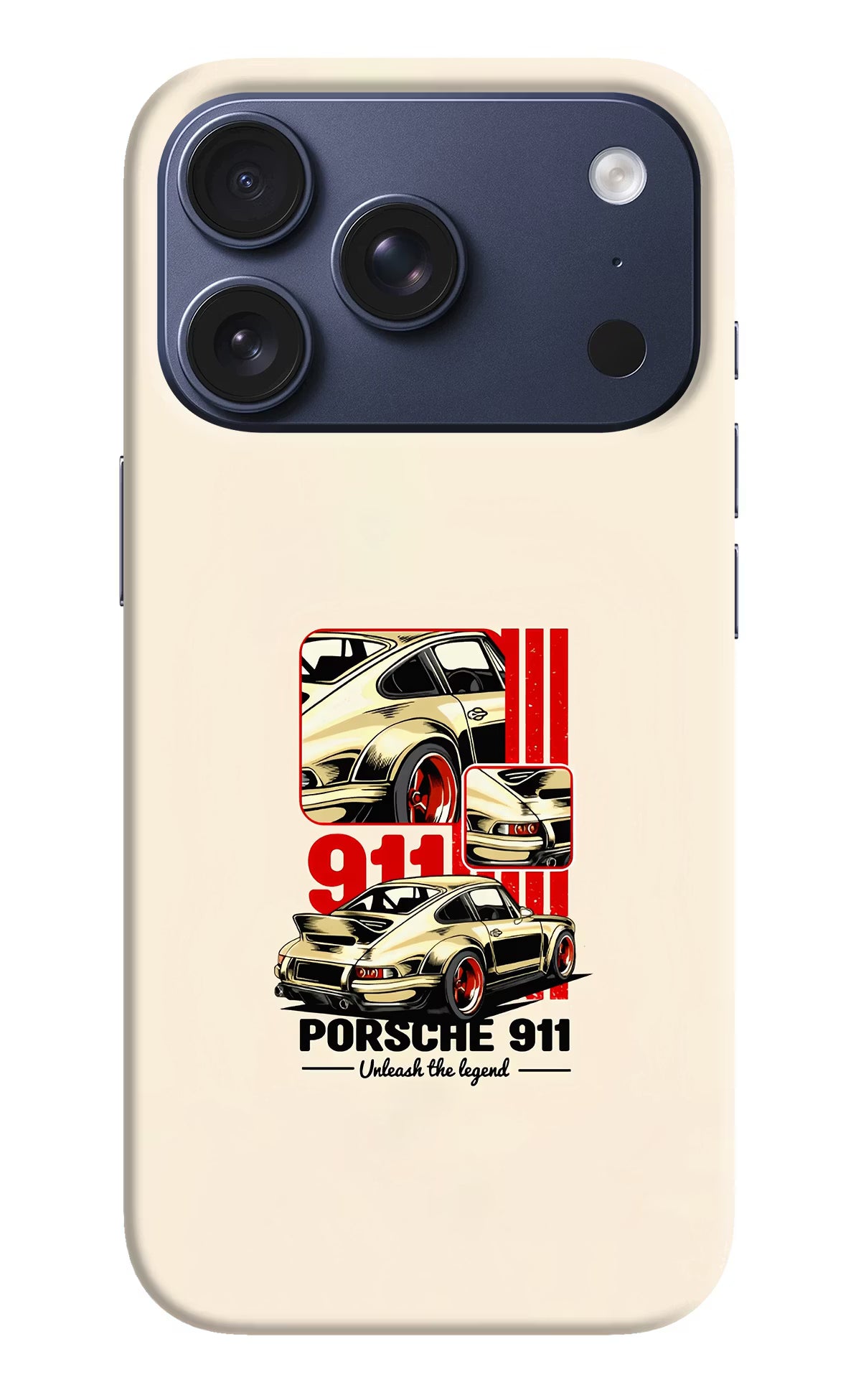 Classic Porsche 911 iPhone 17 Pro Hard Case Back Cover by Casekaro