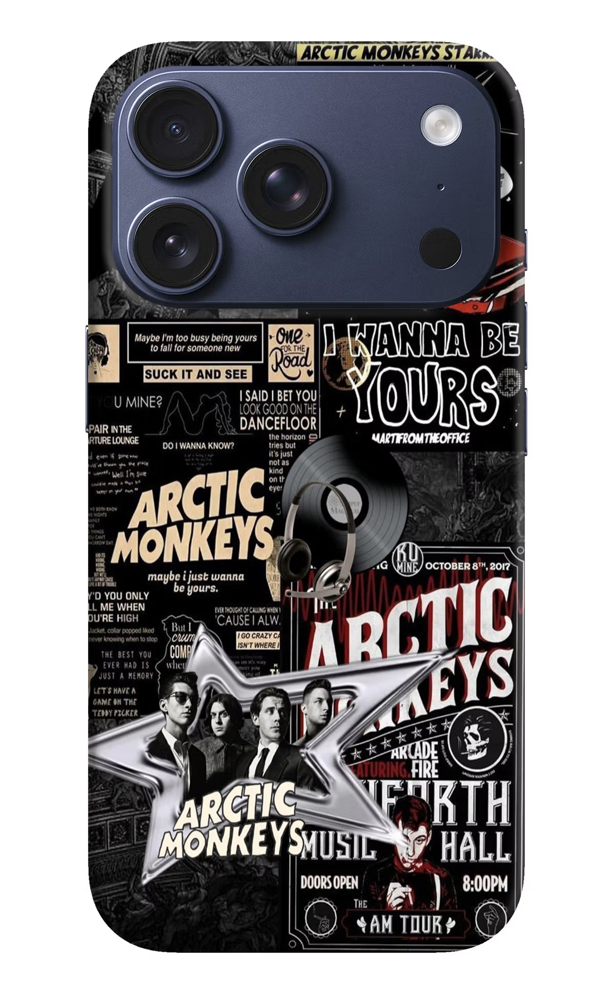Arctic Monkeys iPhone 17 Pro Hard Case Back Cover by Casekaro