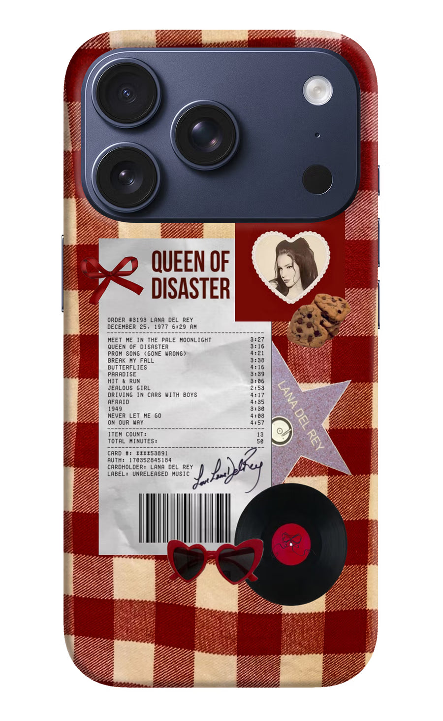Queen of Disaster iPhone 17 Pro Back Cover, Hard case