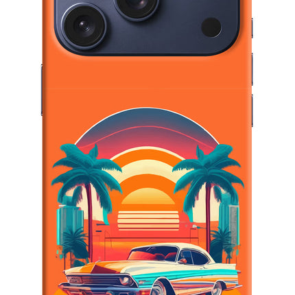 Palm Drive 80s iPhone 17 Pro Hard Case Back Cover by Casekaro