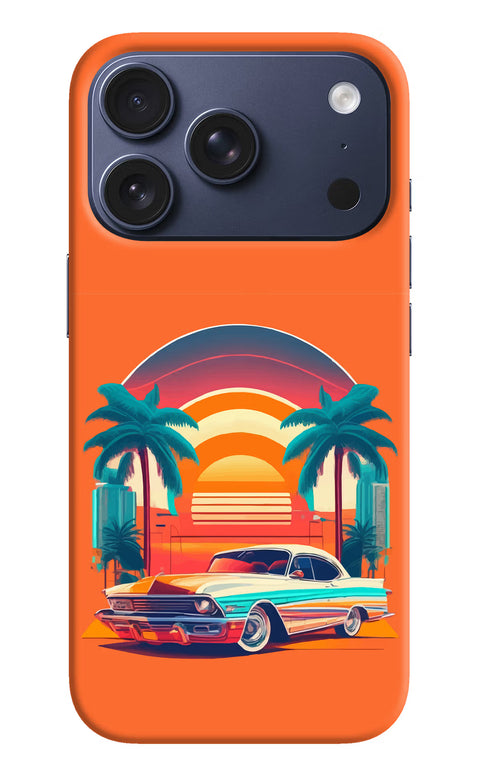 Palm Drive 80s iPhone 17 Pro Back Cover