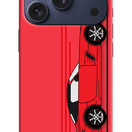 Red Velocity iPhone 17 Pro Hard Case Back Cover by Casekaro
