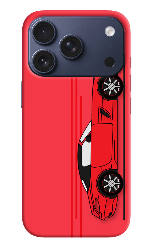 Red Velocity iPhone 17 Pro Hard Case Back Cover by Casekaro