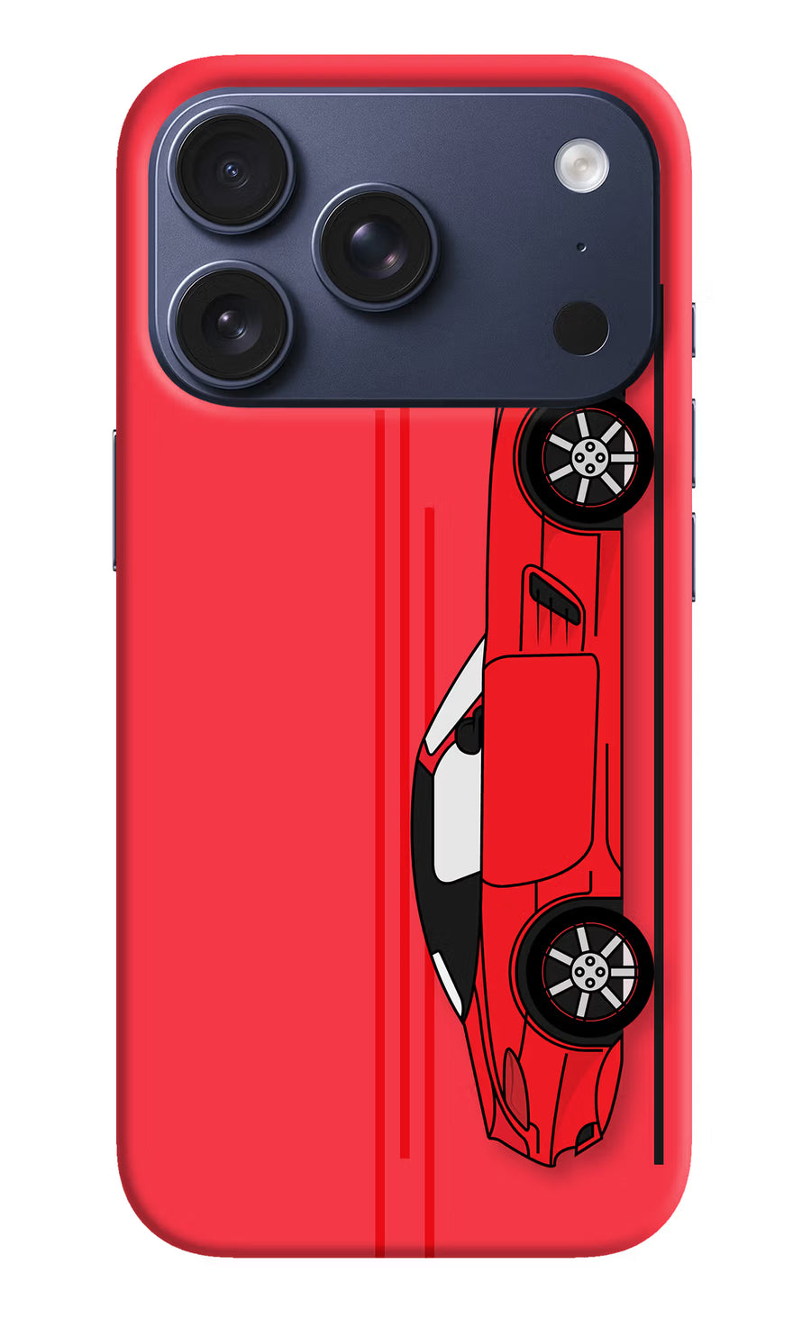 Red Velocity iPhone 17 Pro Back Cover, Hard case