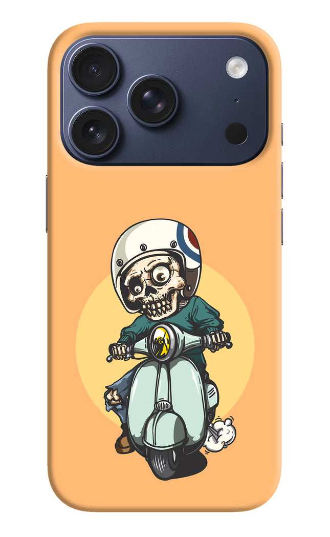 Undead Biker iPhone 17 Pro Hard Case Back Cover by Casekaro