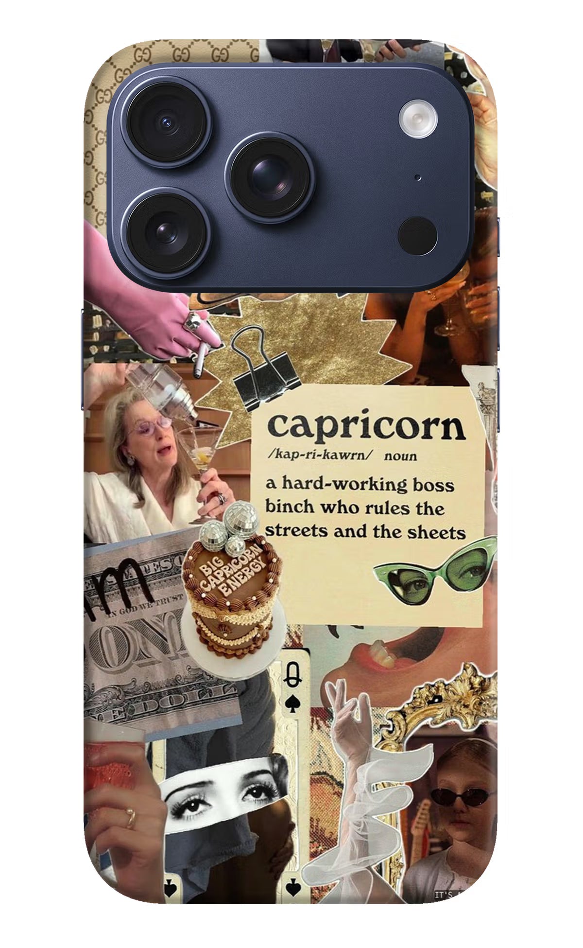 Capricorn Zodiac iPhone 17 Pro Hard Case Back Cover by Casekaro