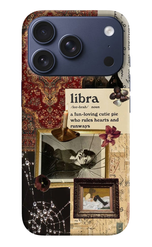 Libra Zodiac iPhone 17 Pro Hard Case Back Cover by Casekaro