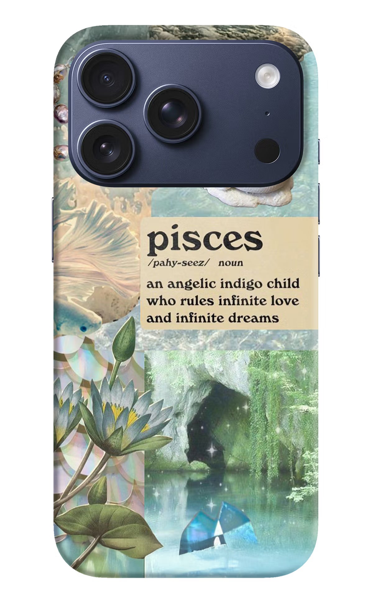 Pisces Zodiac iPhone 17 Pro Hard Case Back Cover by Casekaro