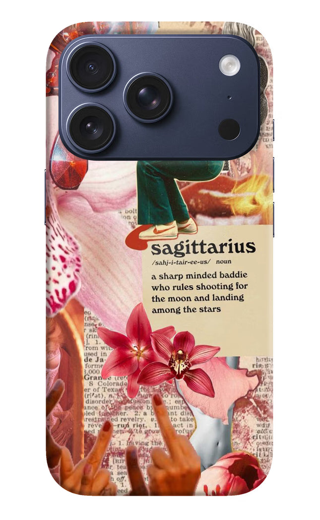 Sagittarius Zodiac iPhone 17 Pro Hard Case Back Cover by Casekaro