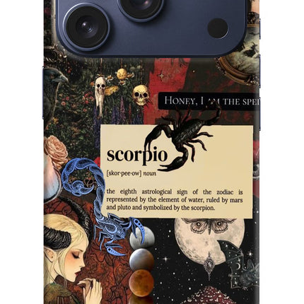 Scorpio Zodiac iPhone 17 Pro Hard Case Back Cover by Casekaro