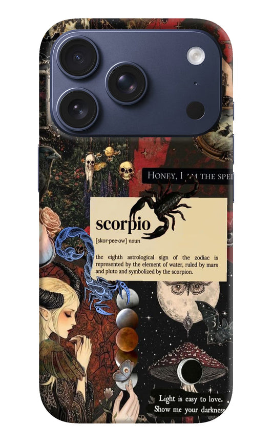 Scorpio Zodiac iPhone 17 Pro Hard Case Back Cover by Casekaro