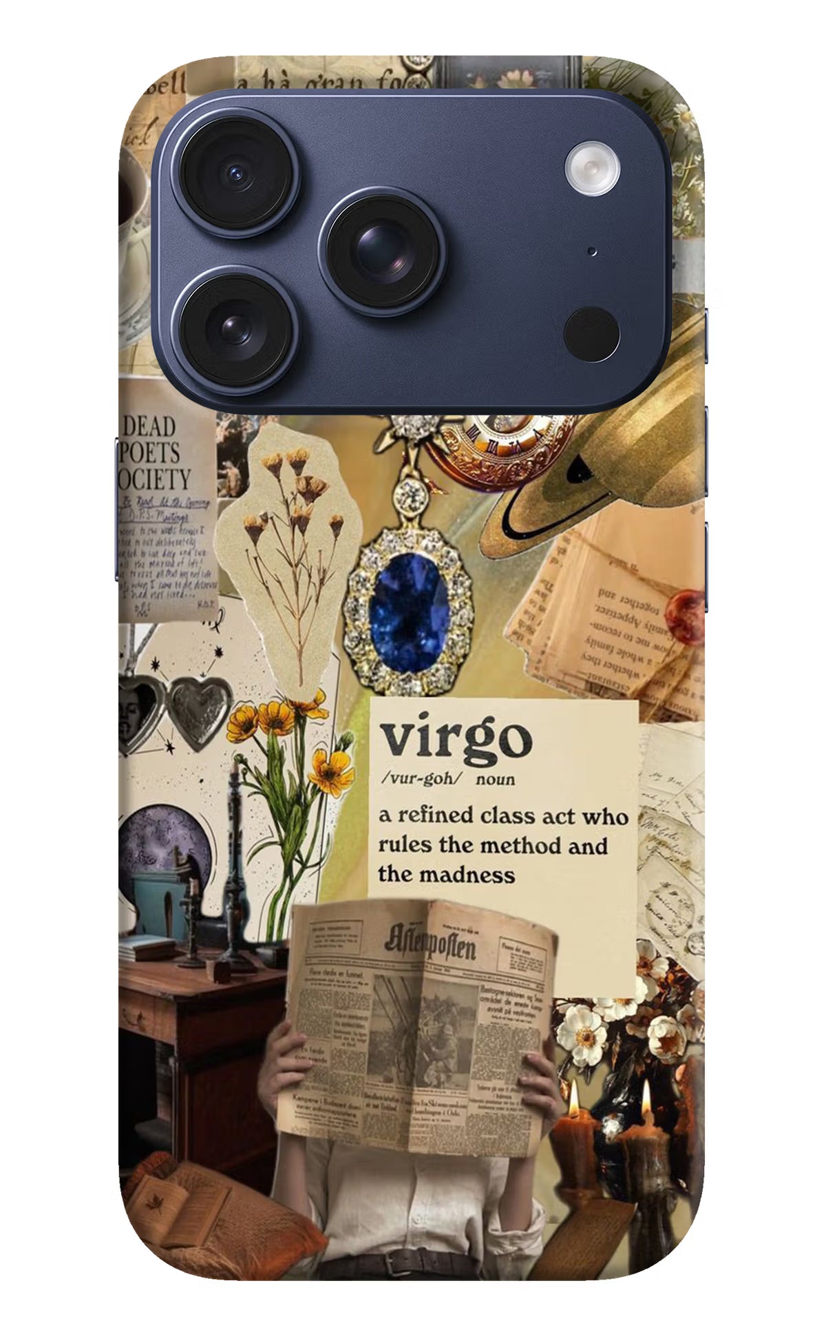 Virgo Zodiac iPhone 17 Pro Hard Case Back Cover by Casekaro