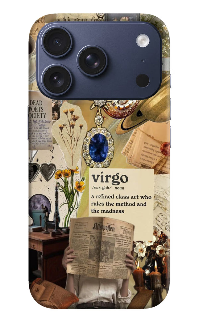 Virgo Zodiac iPhone 17 Pro Hard Case Back Cover by Casekaro