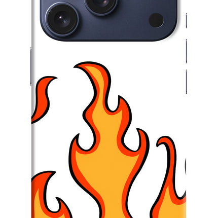 Fired Up – White iPhone 17 Pro Hard Case Back Cover by Casekaro