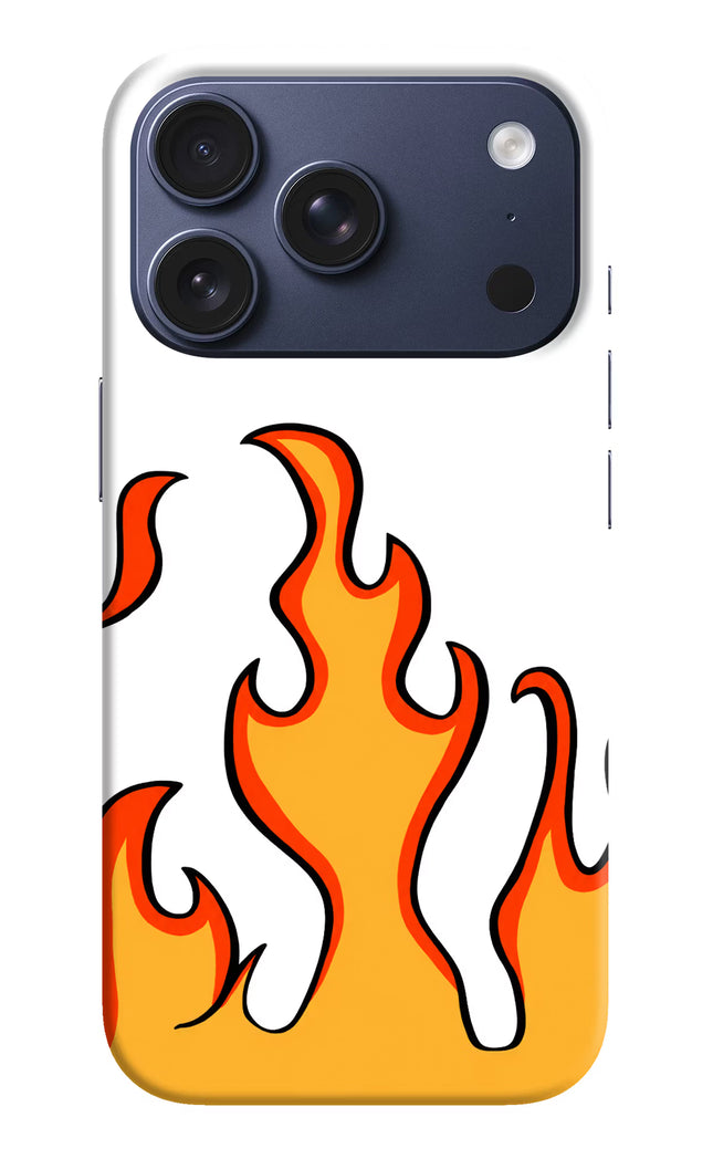 Fired Up – White iPhone 17 Pro Hard Case Back Cover by Casekaro